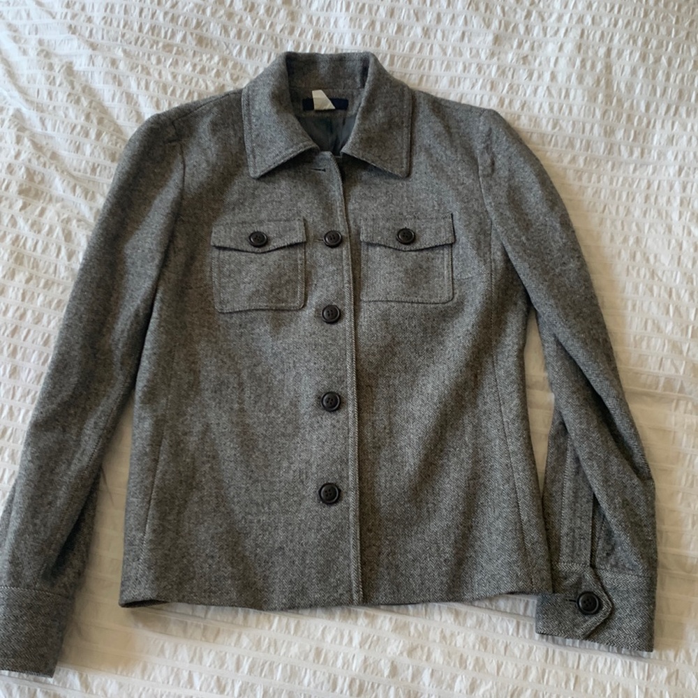 J. Crew Herringbone Chore Jacket - image 1